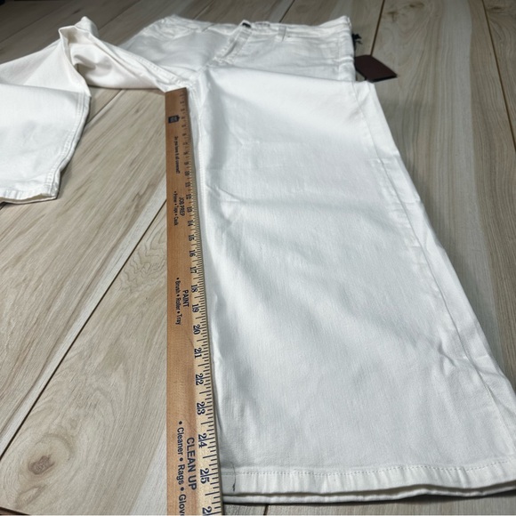 Jen 7 by 7 for all mankind jeans White Cropped Wide Leg Size 10- New Enhance Me - Picture 3 of 10